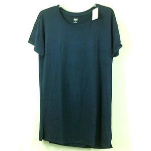 Assorted Womens PROMO SLP SHRT Relaxed Fit Hook & Eye, Navy Blue, Size Medium